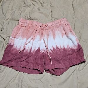 Pink Linen shorts